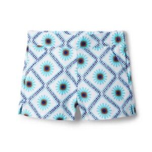 NEW Janie and Jack Girls Blue Patterned Shorts NWT
